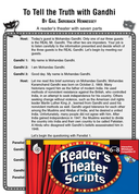 Gandhi: Reader's Theater Script and Lesson