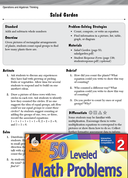 Operations and Algebraic Thinking Leveled Problems: Pictures and Equal Groups