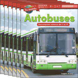 Tu mundo: Autobuses: Descomponer números del 11 al 19 6-Pack