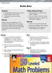 The Number System Leveled Problems: Area and Decimals