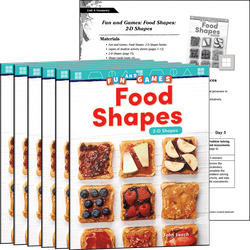 Fun and Games: Food Shapes: 2-D Shapes 6-Pack