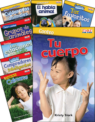 TIME FOR KIDS Math/Science Spanish Grades K-1: 8-Book Set