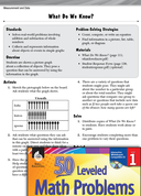 Measurement and Data Leveled Problem: Picture Graphs: What Do We Know?