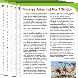 Bringing an Animal Back from Extinction Text Card 6-Pack