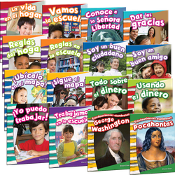 Primary Source Readers Grade K Spanish 6-Pack Collection (16 Titles, 96 Readers)