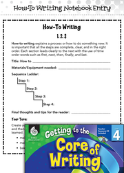 Writing Lesson: How-to Writing Level 4