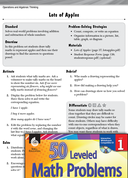 Operations in Base Ten Leveled Problem: Adding and Subtracting Lots of Apples