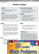 The Number System Leveled Problems: Coordinate Graphing