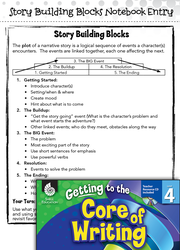 Writing Lesson: Story Building Blocks Level 4