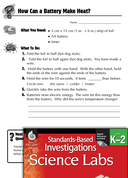 Quick Science Lab: How Can a Battery Make Heat? Grades K-2