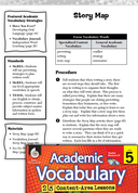 Story Map: Academic Vocabulary Level 5