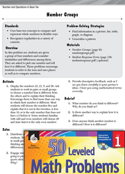 Operations in Base Ten Leveled Problem: Comparing Numbers: Number Groups