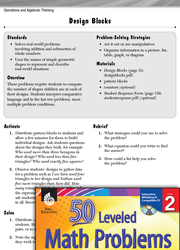 Operations and Algebraic Thinking Leveled Problems: Using Pattern Blocks