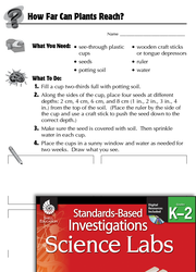 Quick Science Lab: How Far Can Plants Reach? Grades K-2