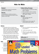 Geometry Leveled Problems: Pictorial Fractions and Wholes