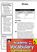 Circles: Academic Vocabulary Level 5