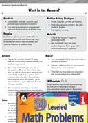 Operations in Base Ten Leveled Problem: Problem Solving: What Is the Number?