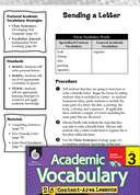 Sending a Letter: Academic Vocabulary Level 3