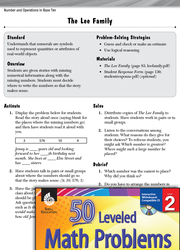 Number and Operations in Base Ten Leveled Problems: Create a Story With Numbers.