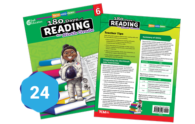 180 Days™: Reading for Sixth Grade 24-Book Set