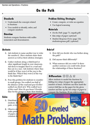 Number and Operations with Fractions Leveled Problems: Compare Fractions