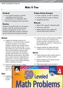 Number and Operations in Base Ten Leveled Problems: Number Sentences
