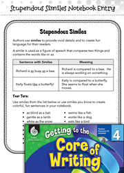 Writing Lesson: Stupendous Similes Level 4