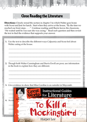 To Kill a Mockingbird Close Reading and Text-Dependent Questions