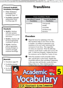 Transitions: Academic Vocabulary Level 5