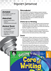 Writing Lesson: Increasing Sentence Lengths Level 1