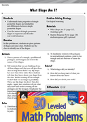 Geometry Leveled Problems: Identifying Shapes