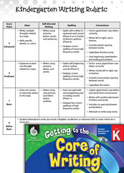 Benchmark Writing Assessment Kindergarten