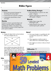 Geometry Leveled Problems: Hidden Figures in a Shape