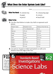 Quick Science Lab: What Does the Solar System Look Like? Grades K-2