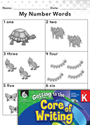 Writing Lesson: Using Color and Number Words Level K