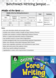 Benchmark Writing Assessment Level 4