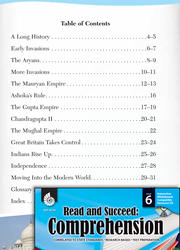 Table of Contents Passages and Questions: Read & Succeed Comprehension Level 6