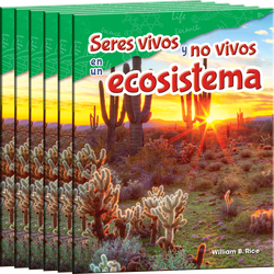 Seres vivos y no vivos en un ecosistema Guided Reading 6-Pack