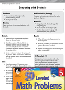 Number and Operations in Base Ten Leveled Problems: Computing with Decimals
