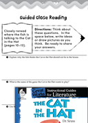 The Cat in the Hat Close Reading and Text-Dependent Questions