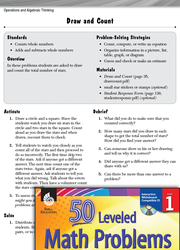 Number Sense Leveled Problem: Draw and Count